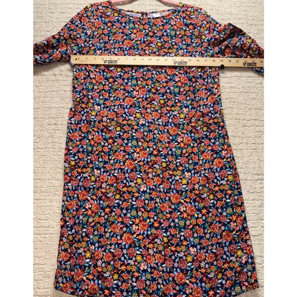 Old Navy Women's Floral 3/4 Sleeved Shift Dress Size Medium Tall Knee Length - Picture 6 of 6